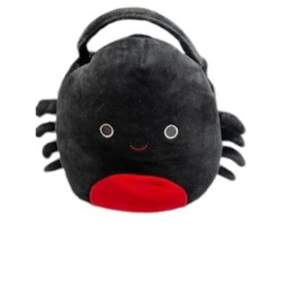 Squishmallow Bella Spider Pail Halloween 12 Inch Stuffed Plush Toy Black NWOT